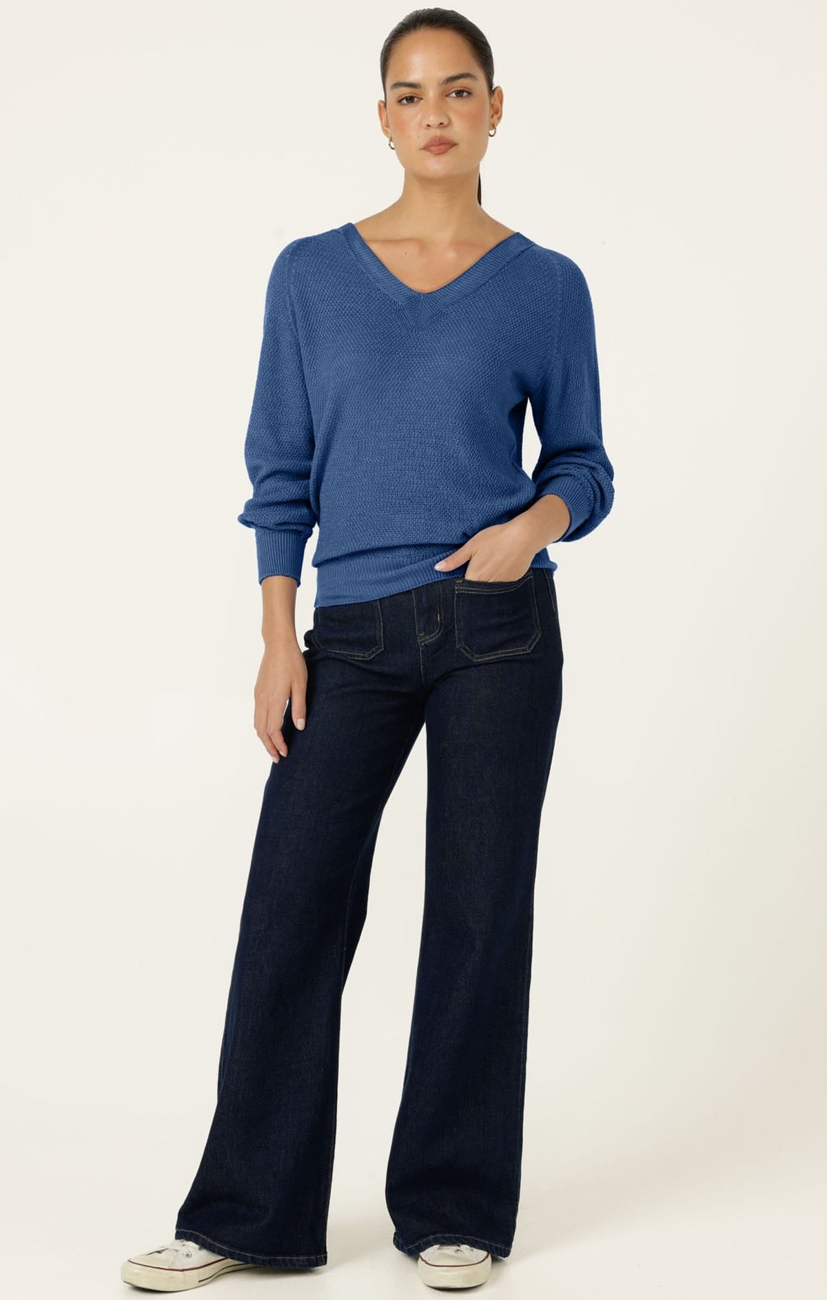 Rosanna Knit Top In Bluebell by Sacha Drake - image 4