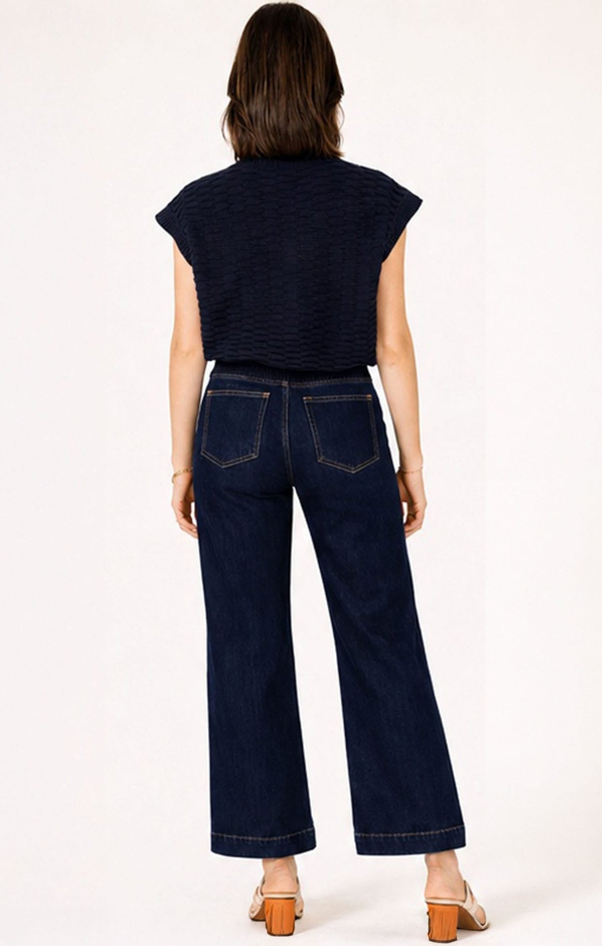 Freya Wide Leg Plait Pocket Jean In Palisade Blue by Sacha Drake - image 8