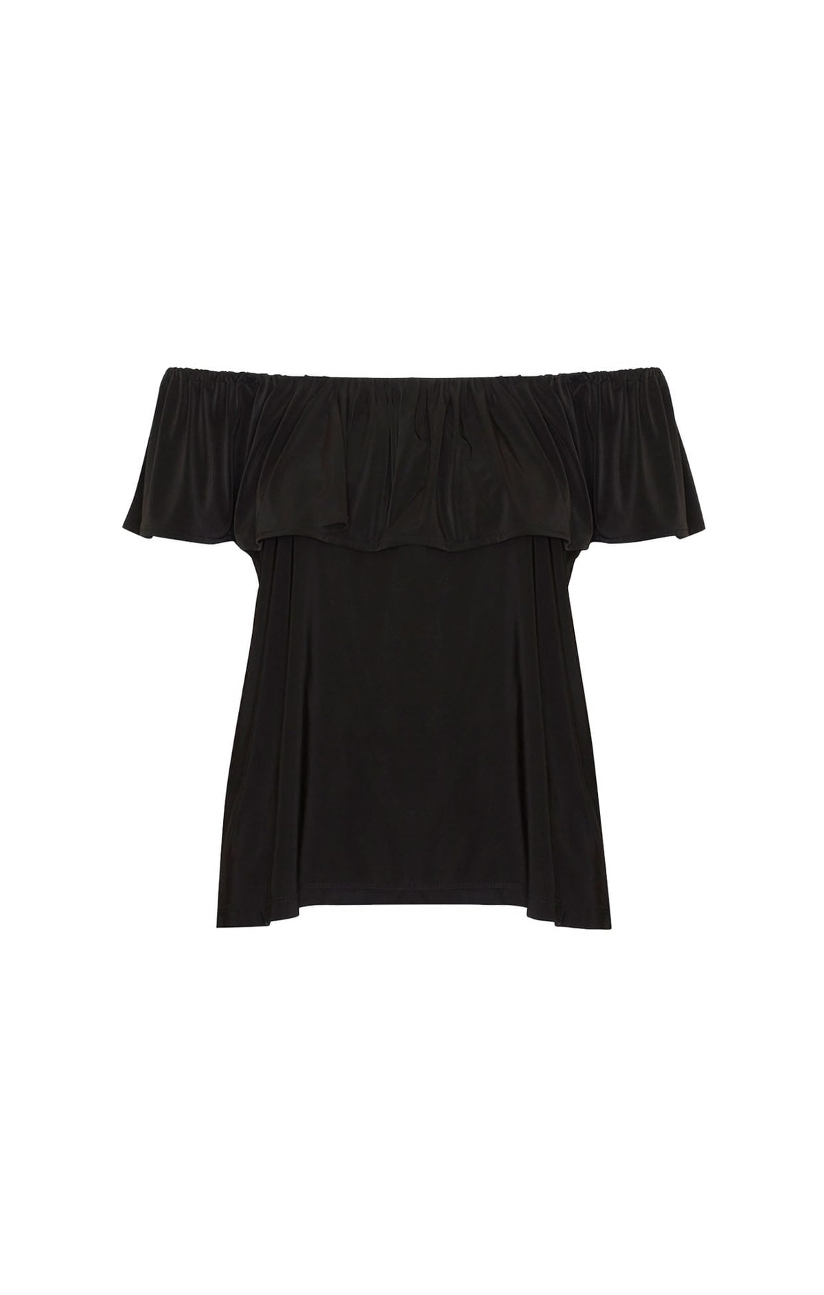Off Shoulder Frill Top In Black by Sacha Drake - image 5