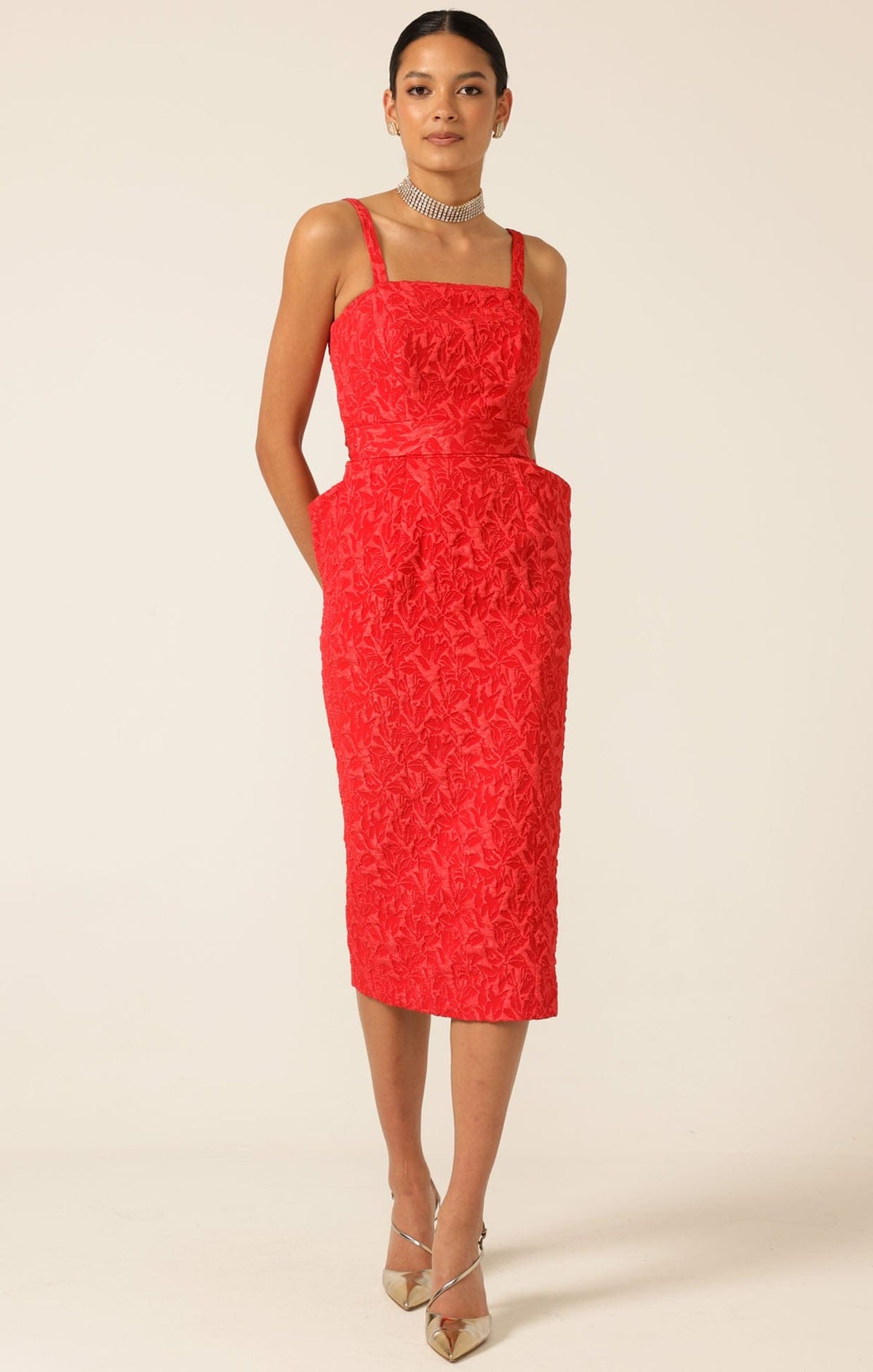 Samba Dress And Bolero Set In Red by Sacha Drake - image 6