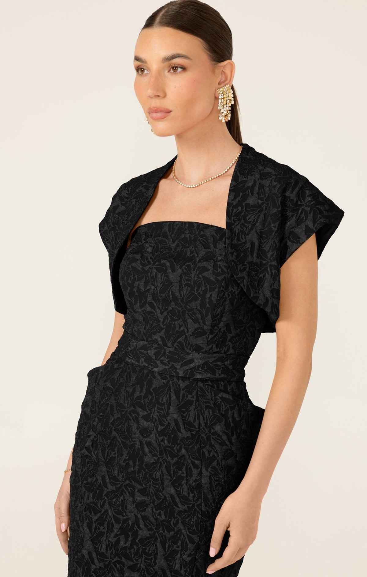 Samba Dress And Bolero Set In Black by Sacha Drake - image 8