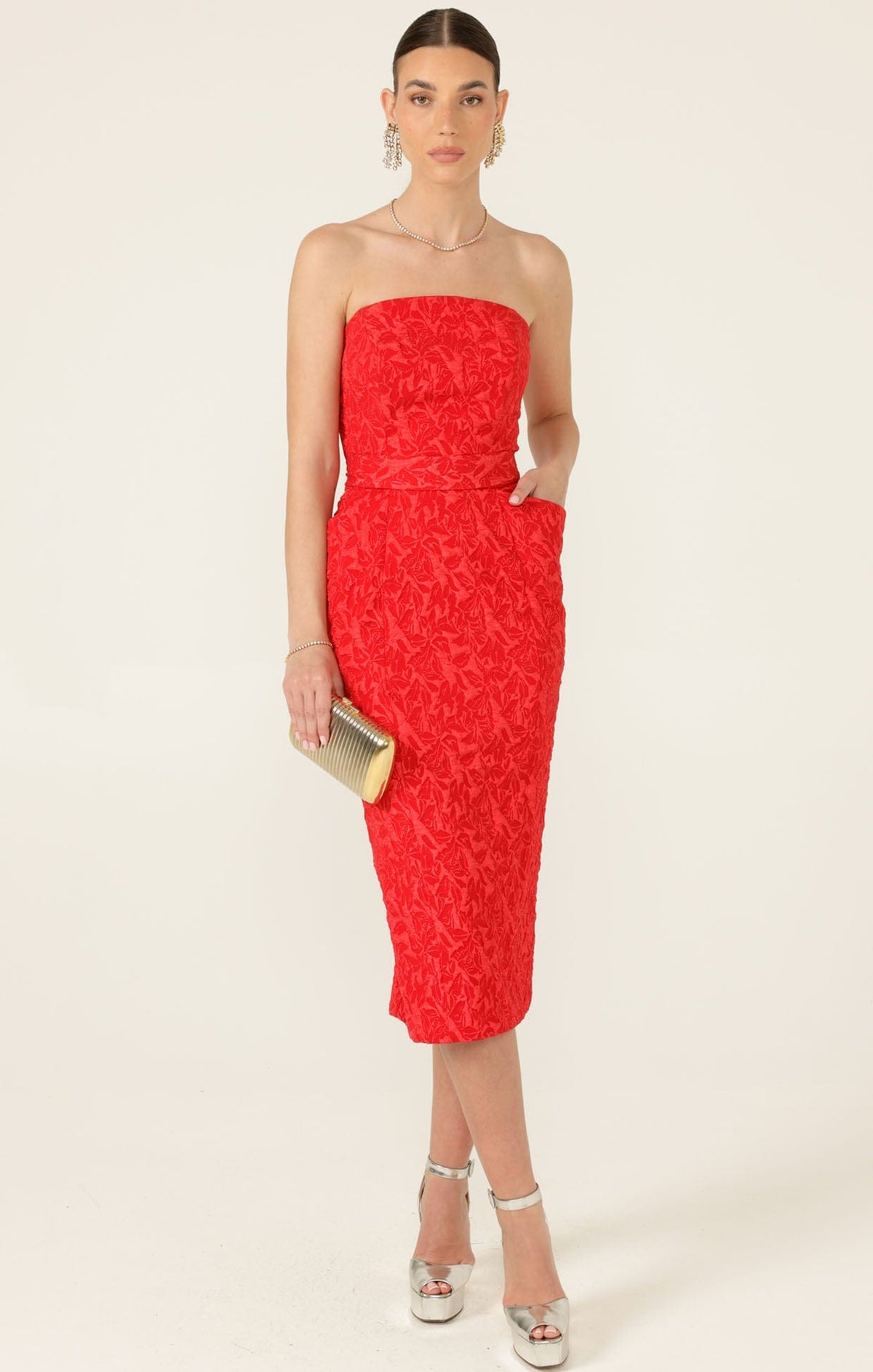 Samba Dress And Bolero Set In Red by Sacha Drake - image 2