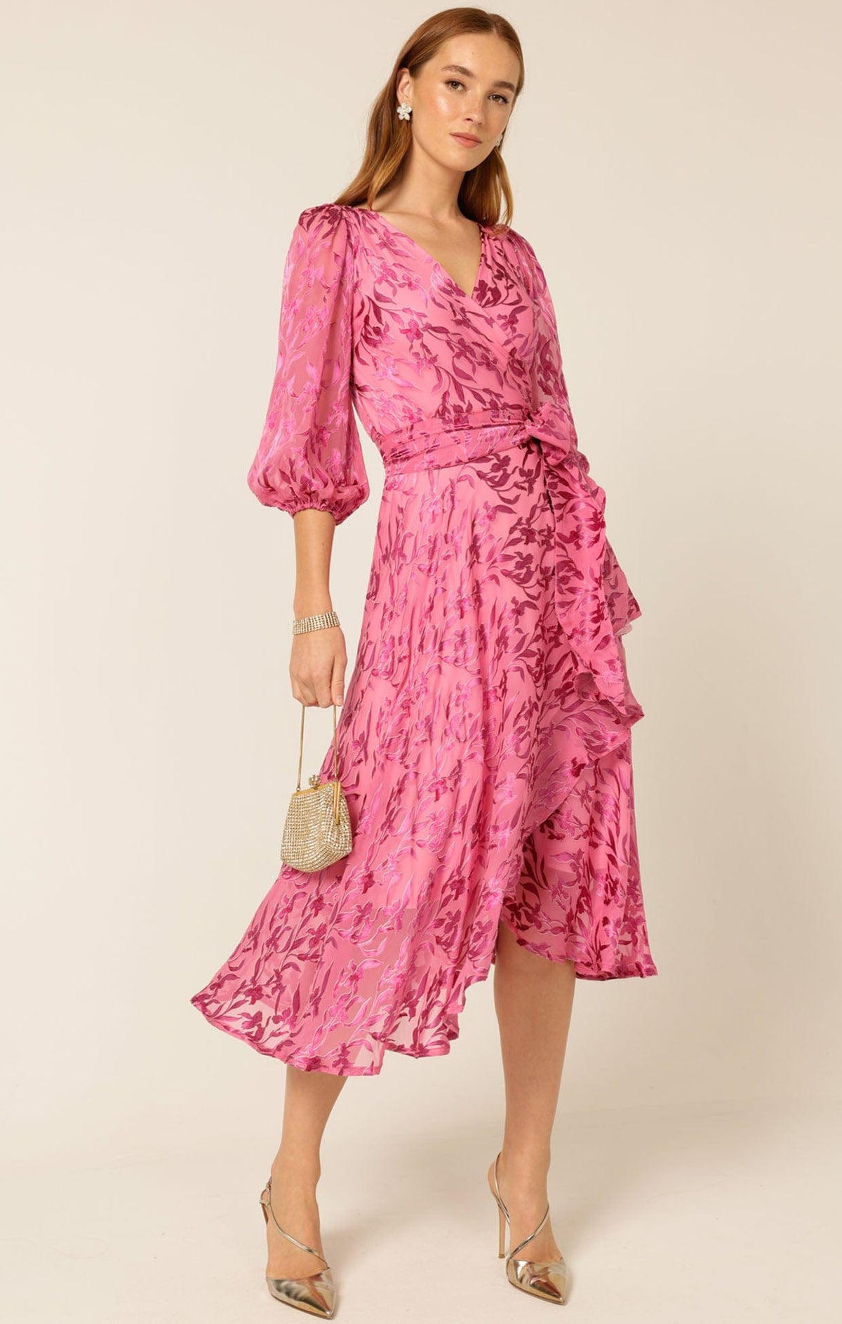 Sherbet Breeze Midi Wrap Dress by Sacha Drake