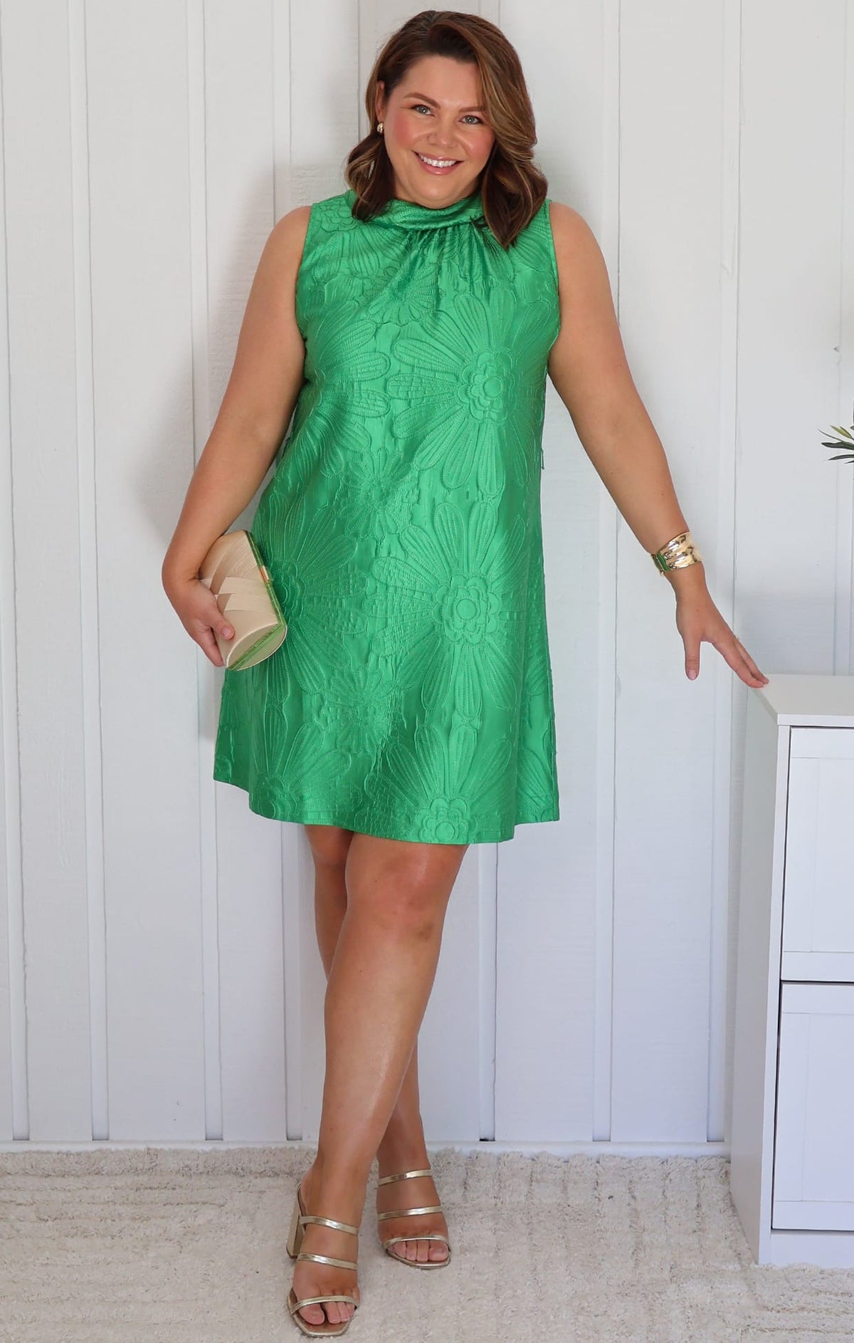 Daisy Shift Dress  In Green by Sacha Drake - image 3