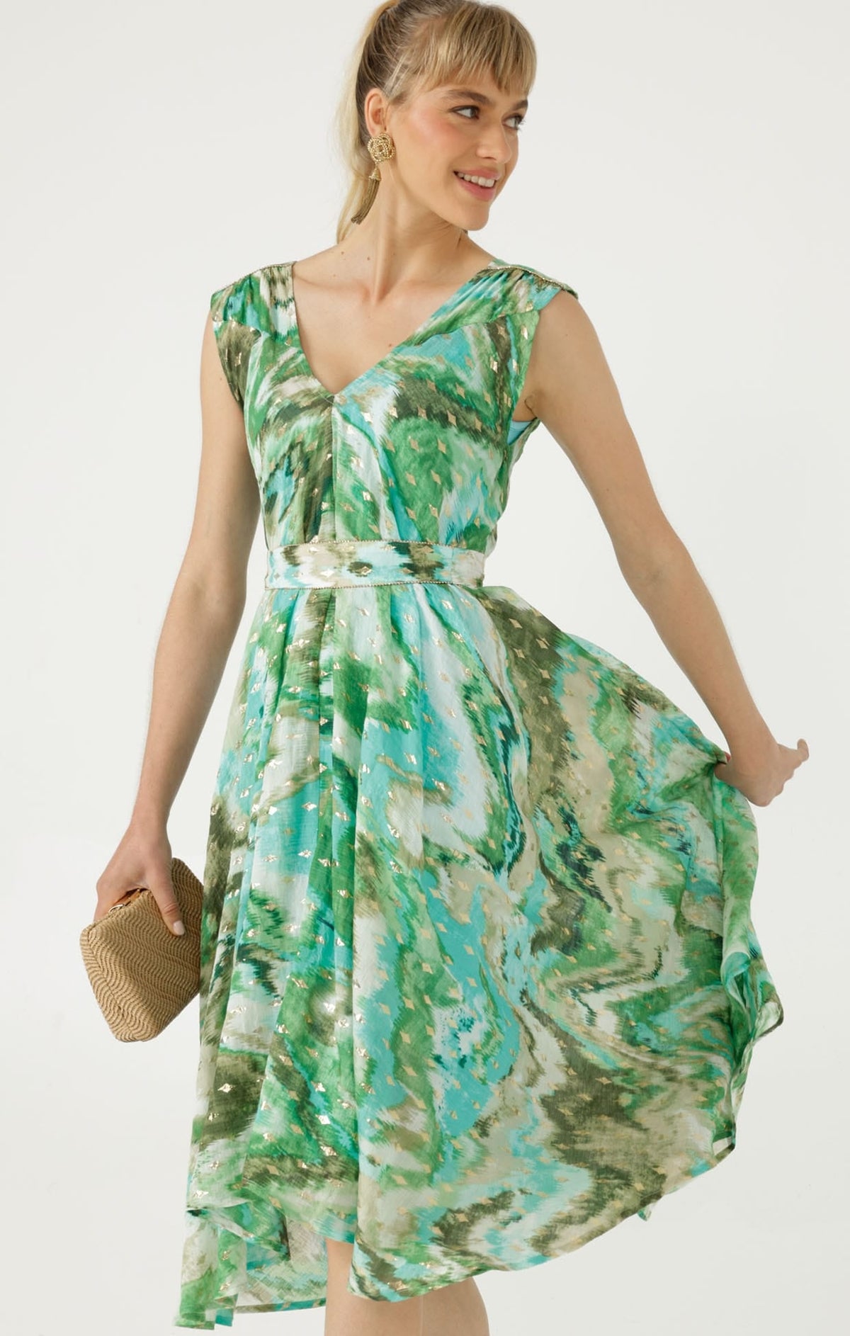 Stefania Midi Dress by Sacha Drake - image 3