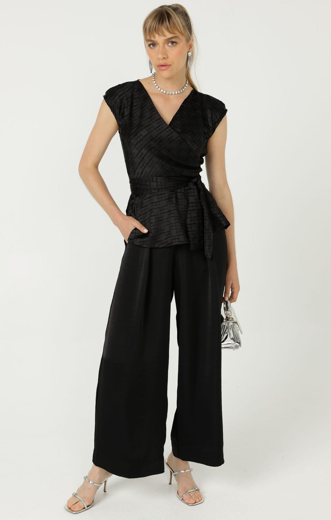 Sylvia Top In Black by Sacha Drake