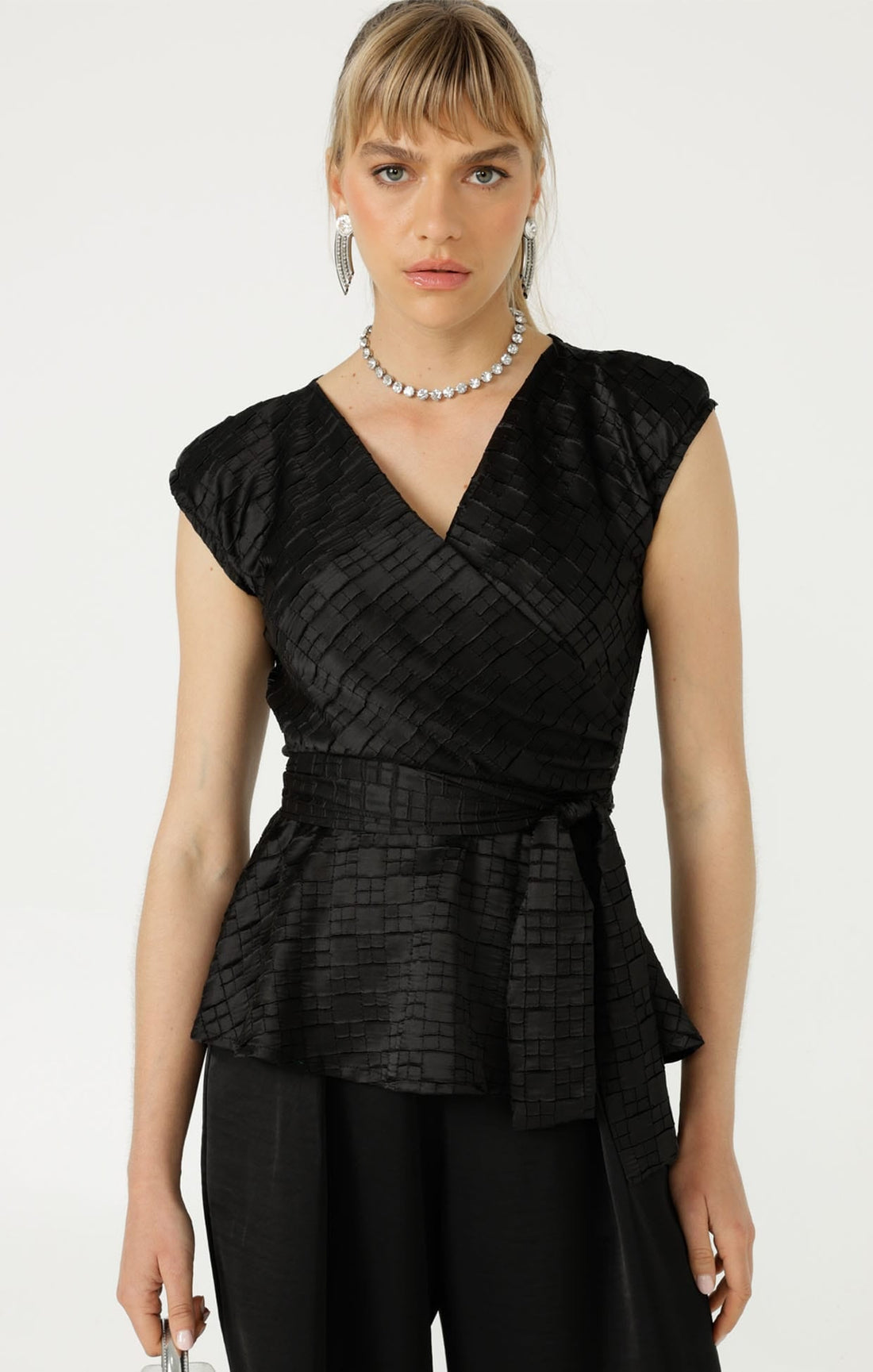 Sylvia Top In Black by Sacha Drake