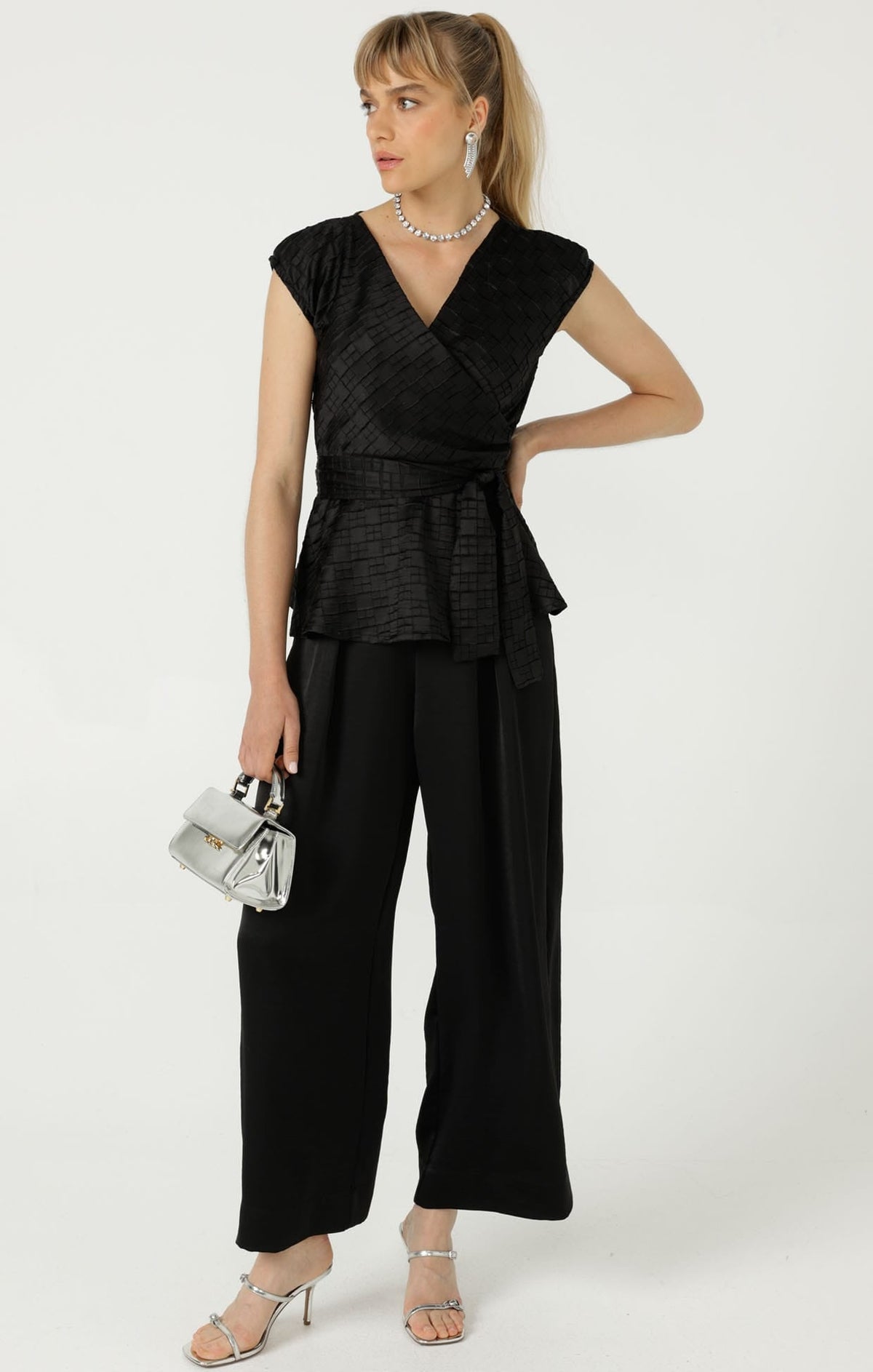 Sylvia Top In Black by Sacha Drake - image 4