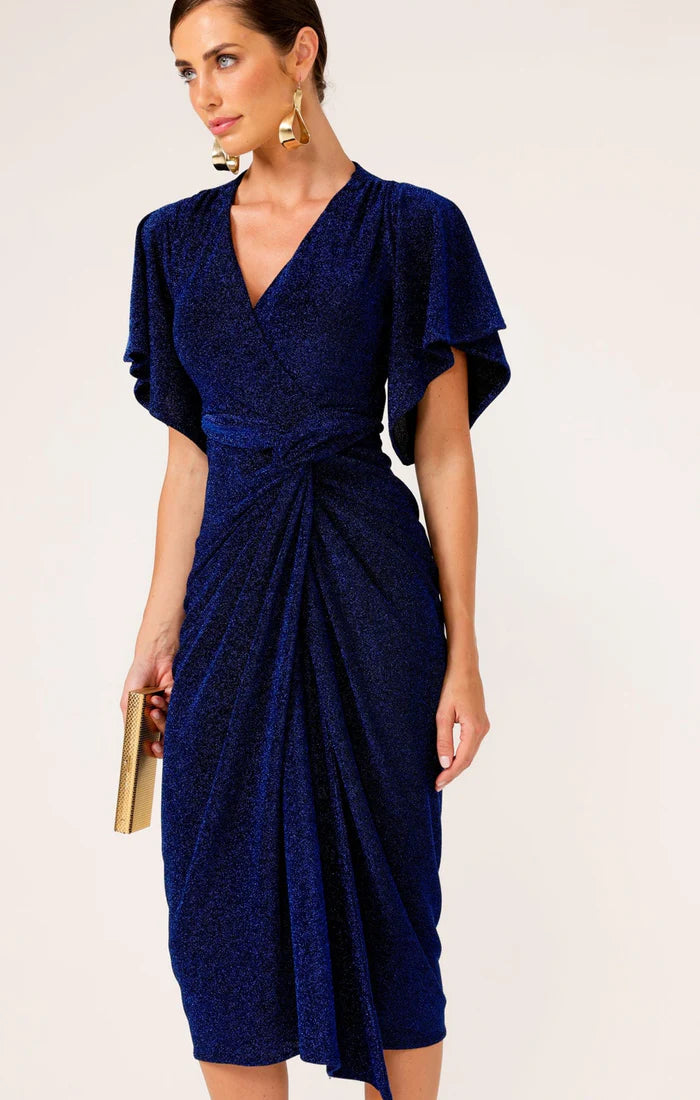 Lurex jersey cocktail dress sapphire women Australia
