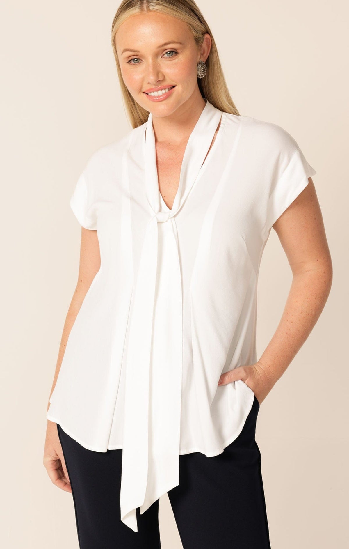 Tie Front Blouse by Sacha Drake - image 4