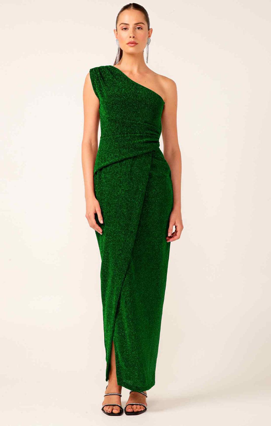 Valedictory Dress In Emerald by Sacha Drake