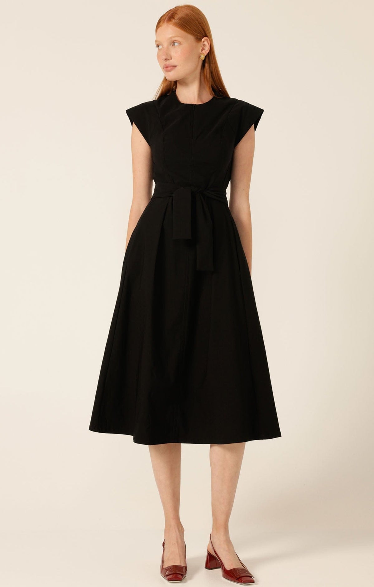 Zip Front Fit And Flare Dress by Sacha Drake - image 5