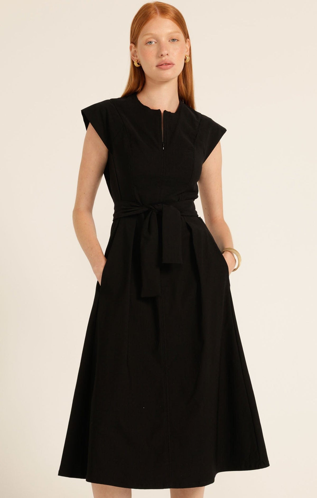 Zip Front Fit And Flare Dress by Sacha Drake - image 8