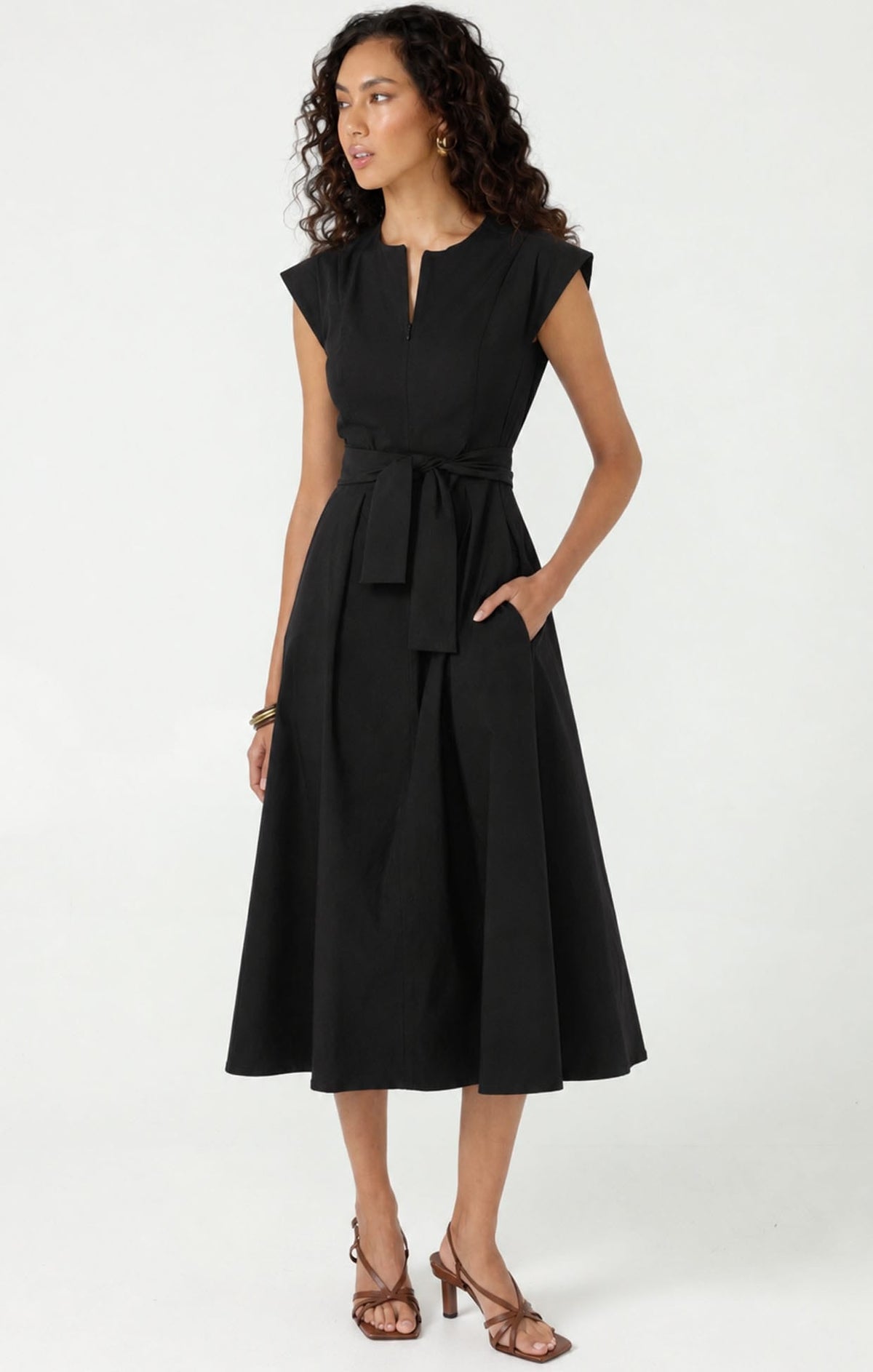 Zip Front Fit And Flare Dress by Sacha Drake - image 6