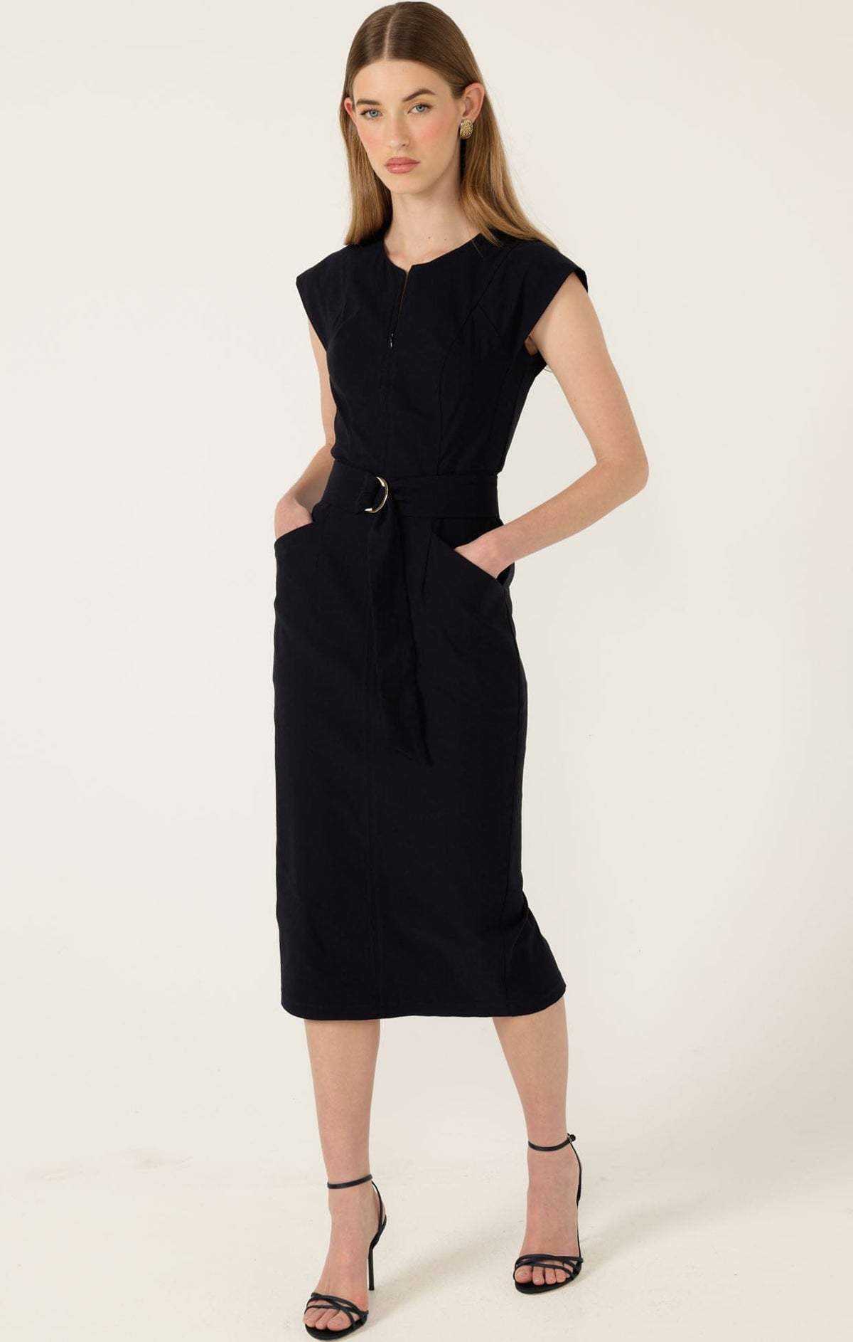 Zip Front Fitted Dress by Sacha Drake - image 8