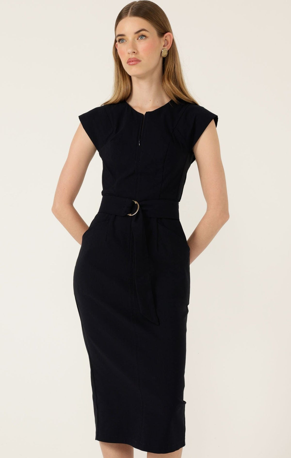 Zip Front Fitted Dress by Sacha Drake - image 7