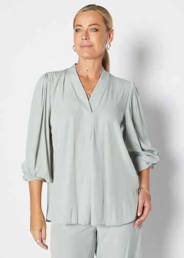 Maple relaxed billow tunic top