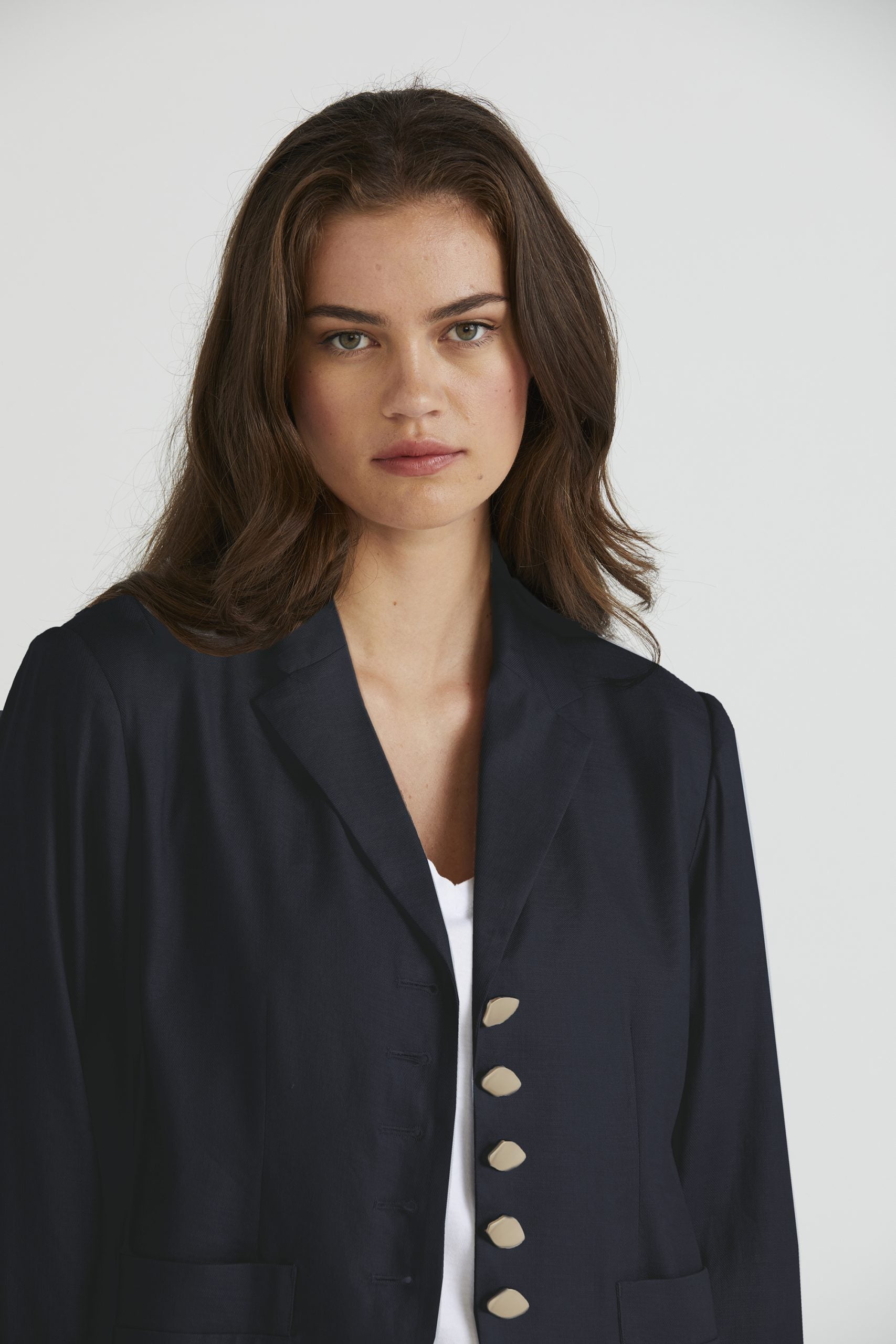 Lania Broadway Jacket | Linen Blend Designer Blazer