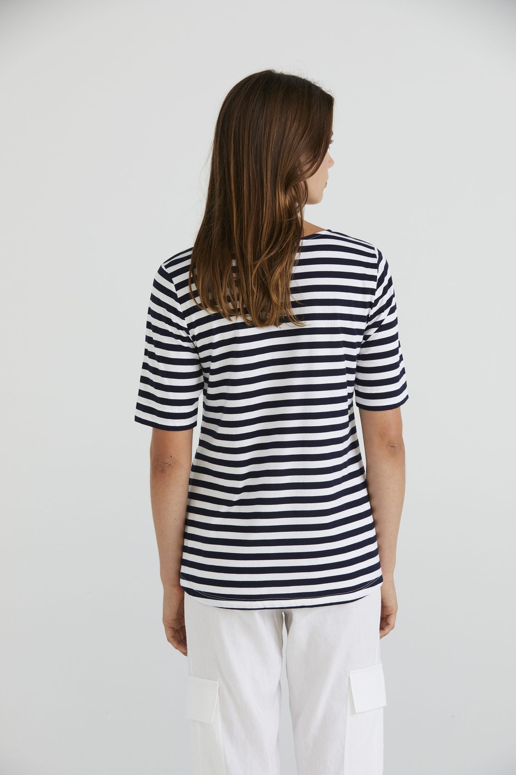 Lania Zeal Stripe Top | Organic Cotton Breton Tee