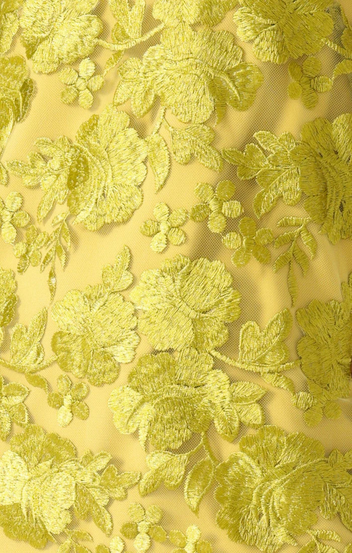 Layla chartreuse sleeveless shift dress