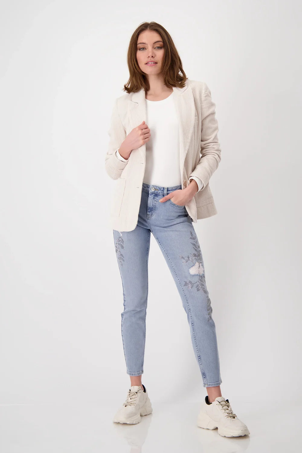 Monari Cotton Cord Blazer | Tailored Corduroy Jacket