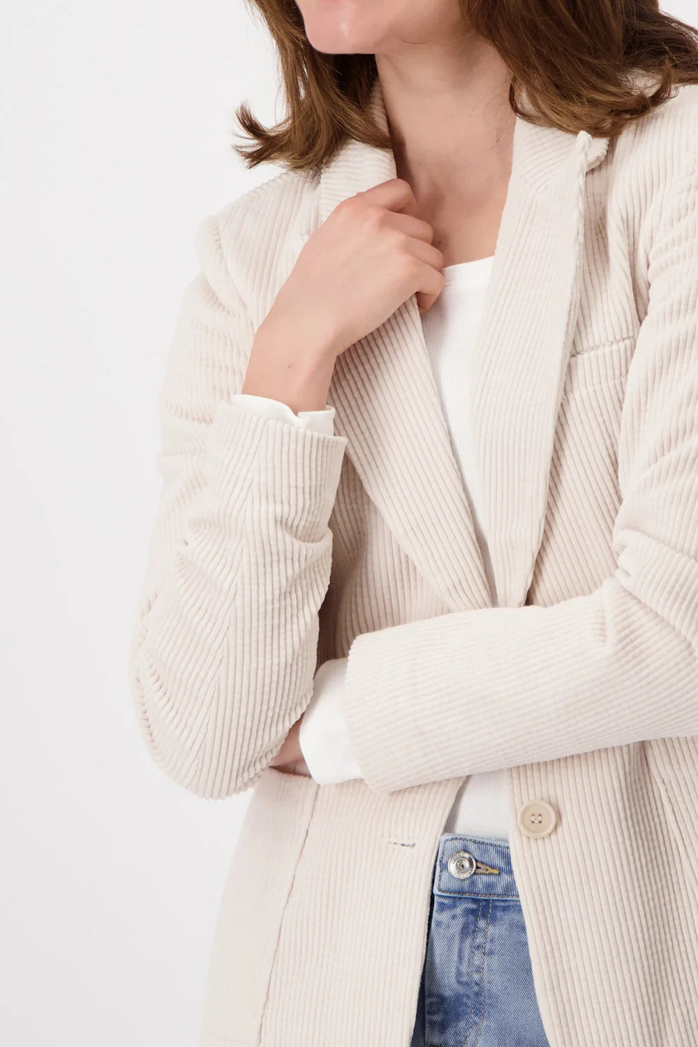 Monari Cotton Cord Blazer | Tailored Corduroy Jacket