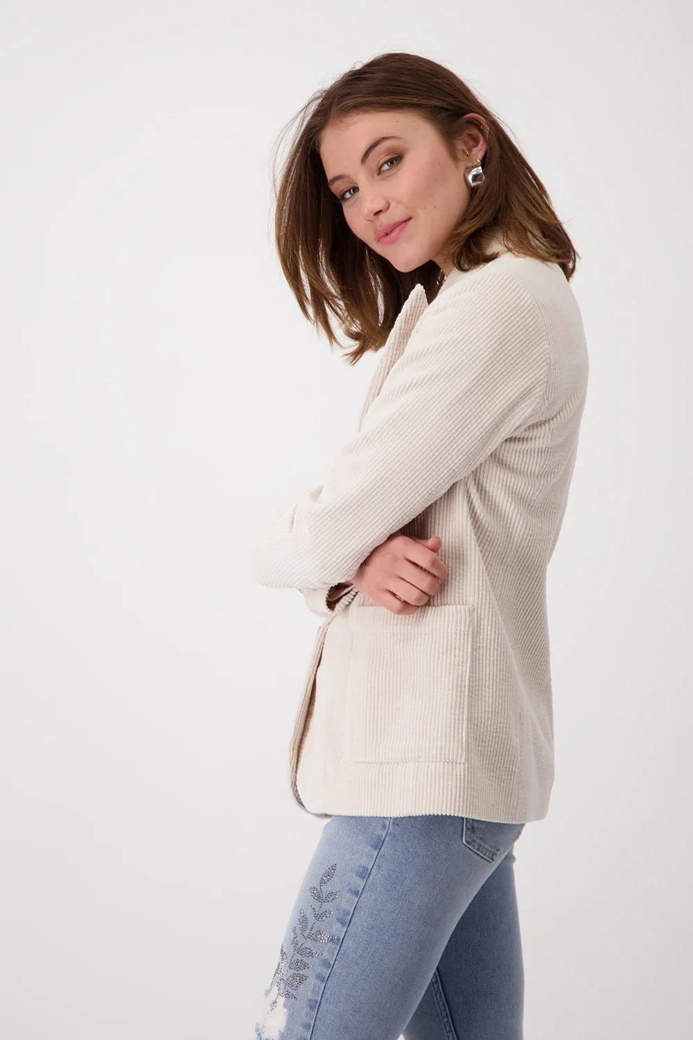 Monari Cotton Cord Blazer | Tailored Corduroy Jacket