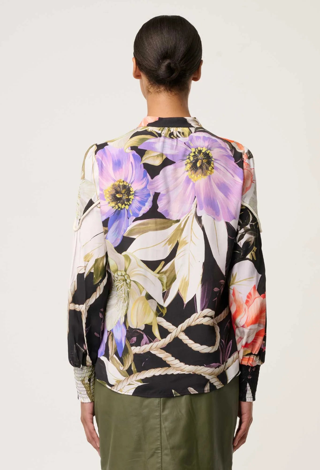 back view floral shirt tangled blossom print women Showies Boutique Australia