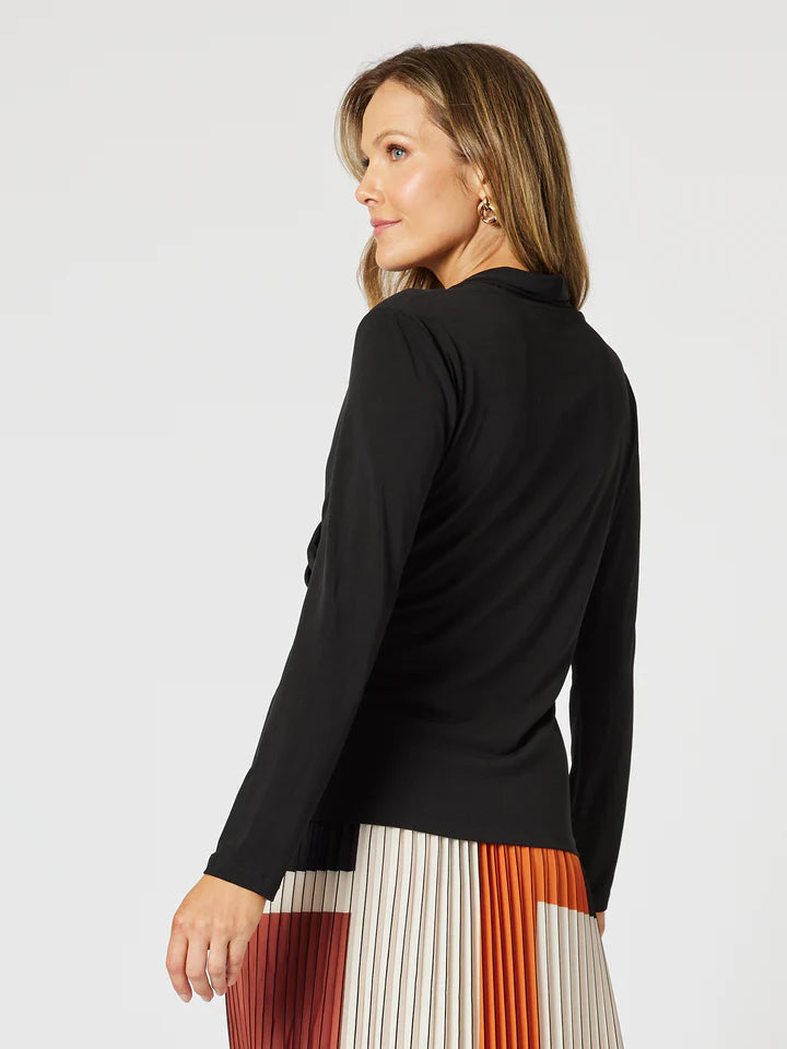 Stylish wrap blouse women fashion