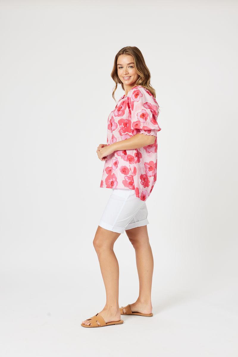 Floral blouse Pink Poppy women Australia
