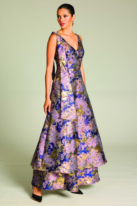 Bria Bow Maxi | Floral Statement Maxi Dress