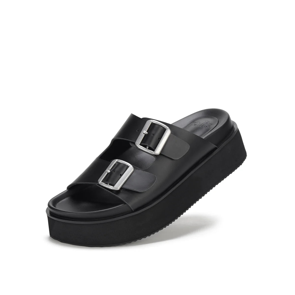 Chic leather platform sandals women

