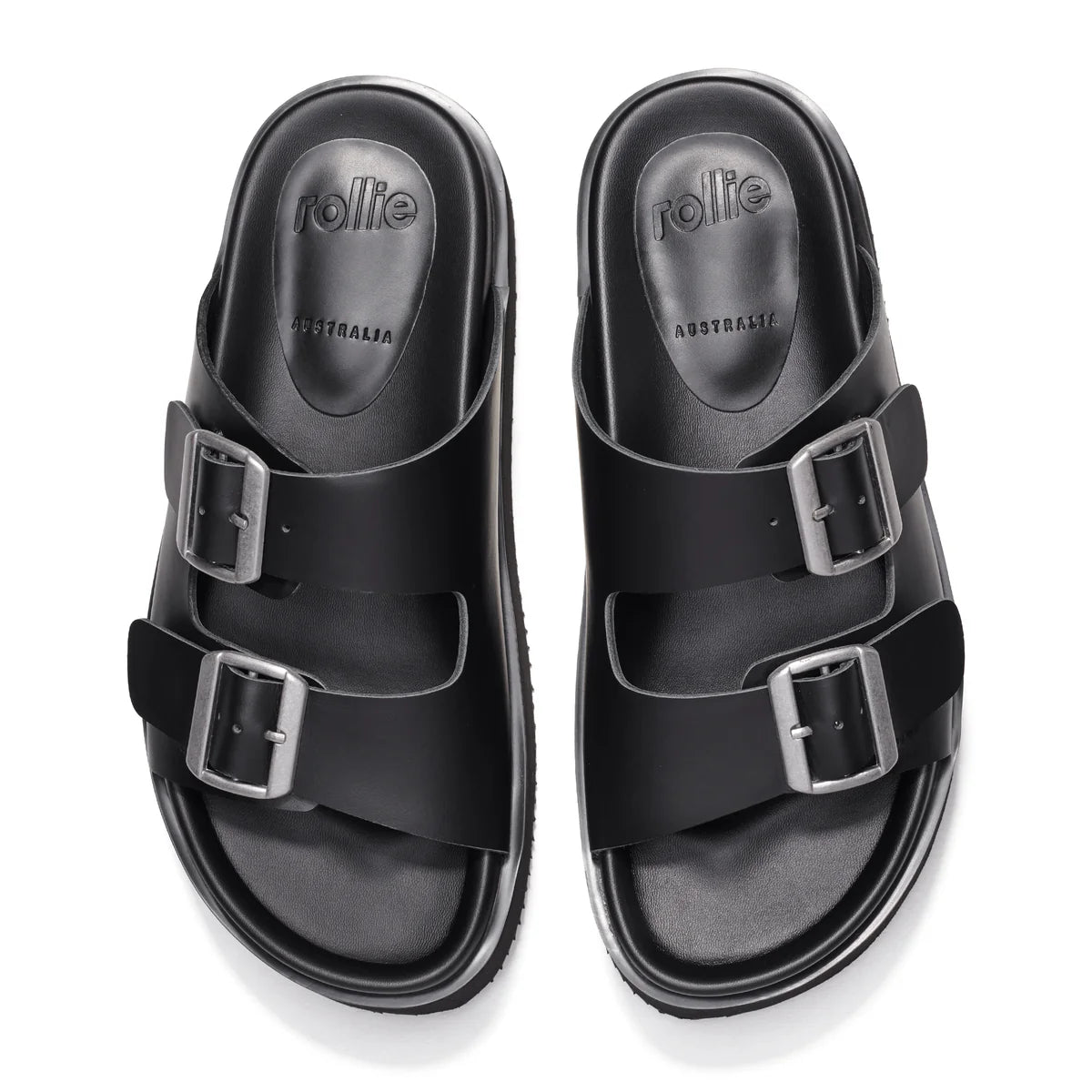 Rollie Ace Slide | Leather Platform Slide