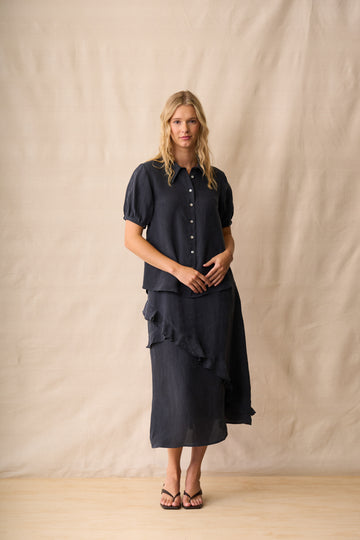 Twilight Button-Front Short Sleeve Shirt