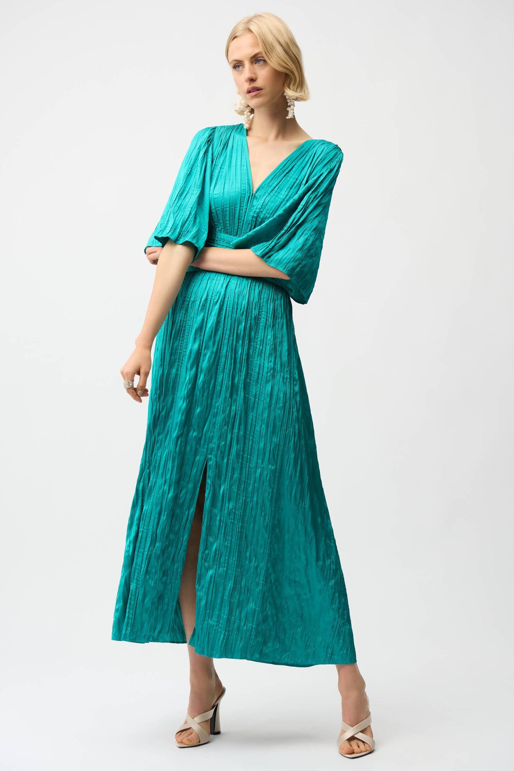pleated dress australia Bianca & Bridgett Mara Pleated Dress - White