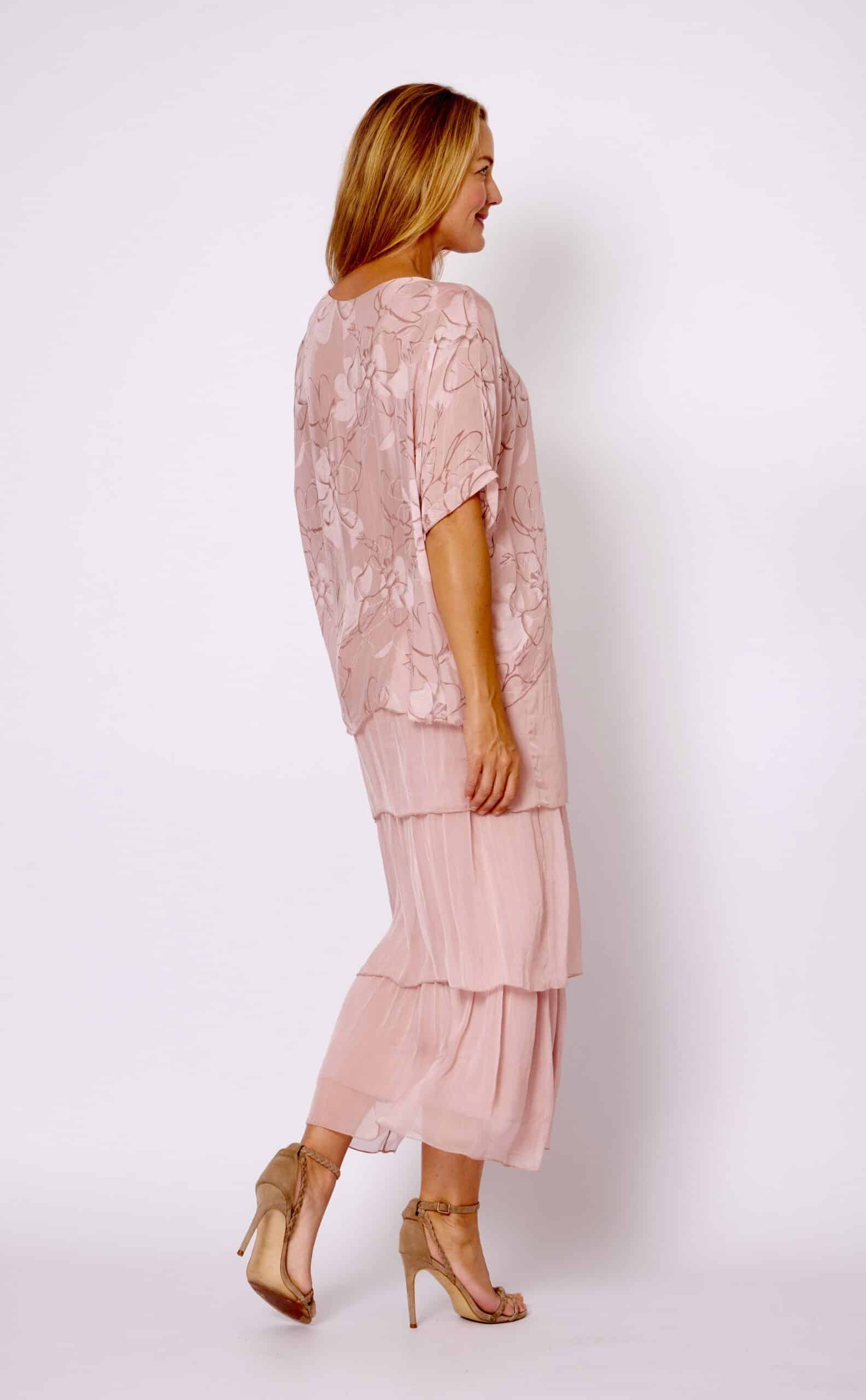 Multi layered blush dress women Australia
