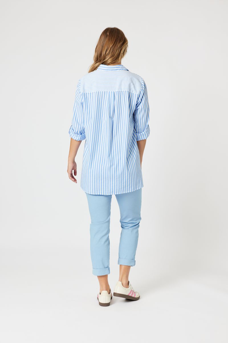 Relaxed fit cotton stripe shirt Skyler