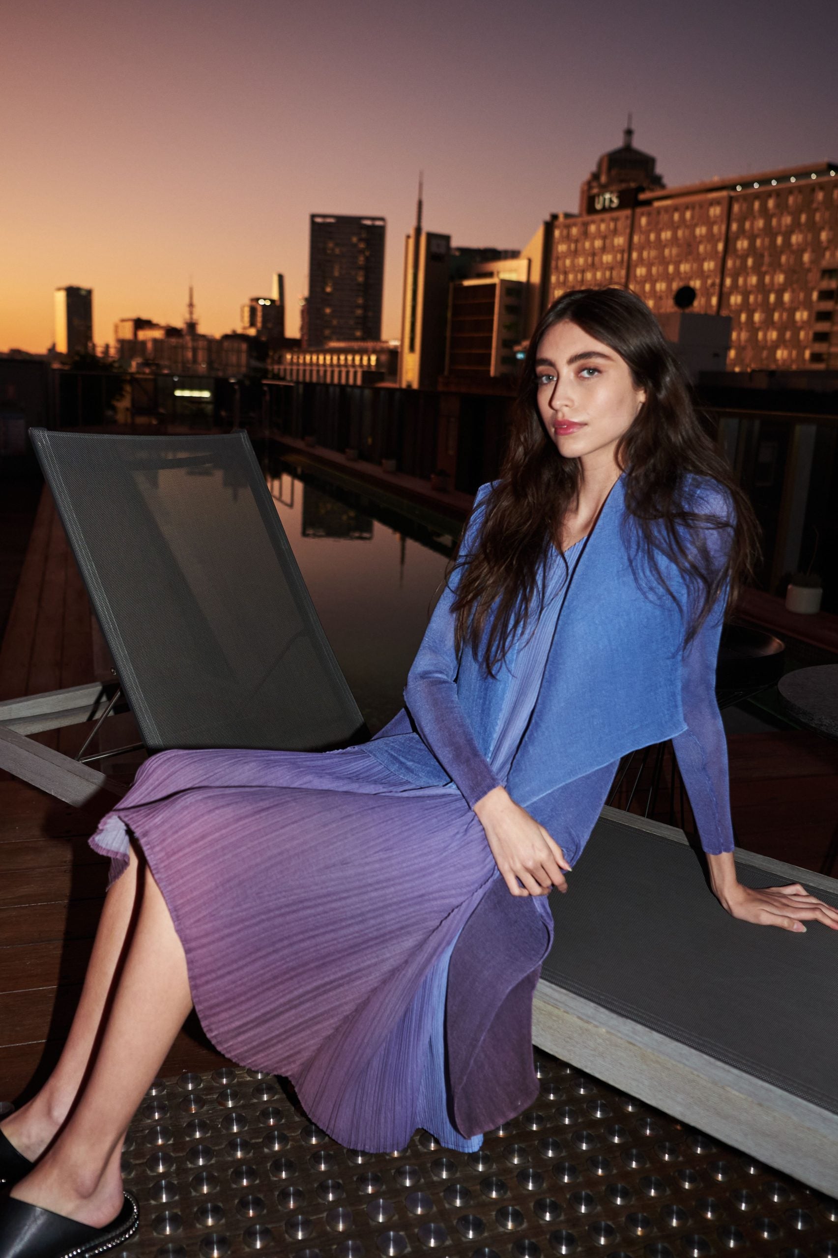 Women Collare ombre coat Australia
