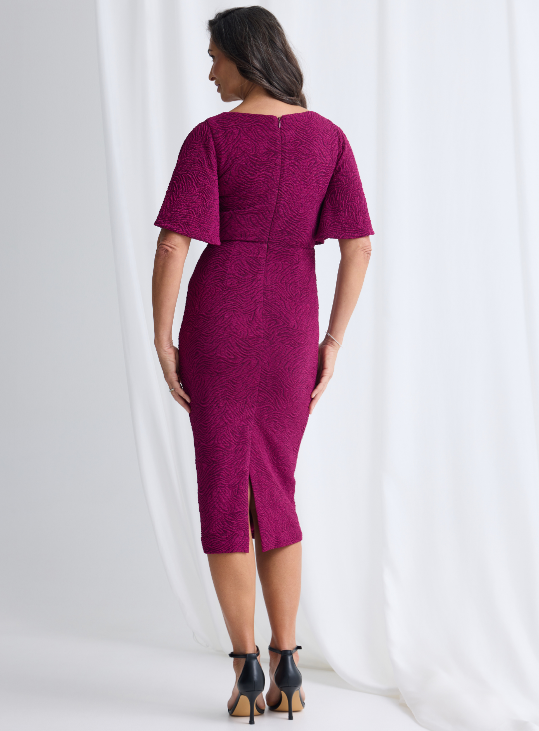 Elegant Rose Midi Dress | Chic Women’s Fashion Australia