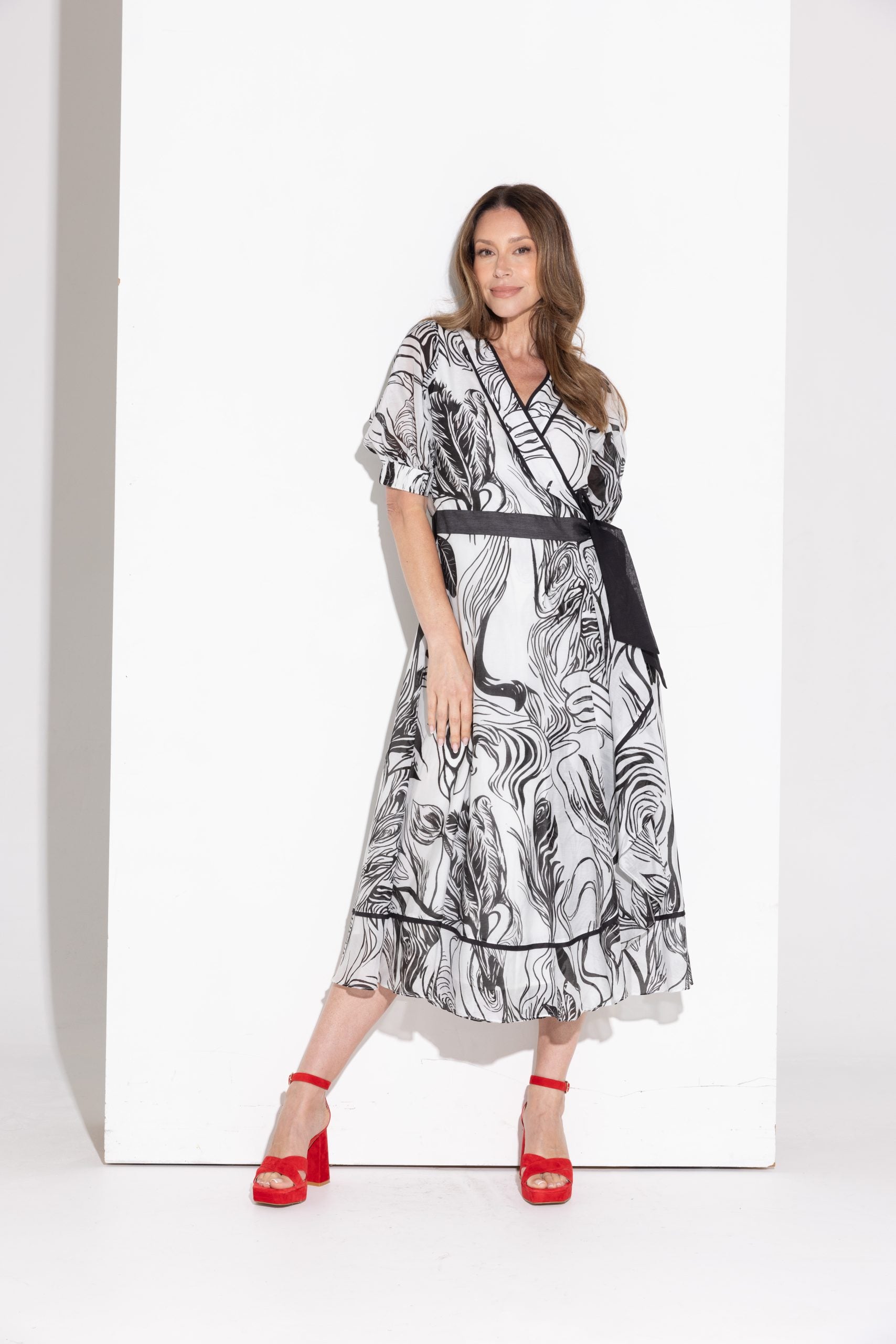 Women’s wrap dress silk cotton Australia