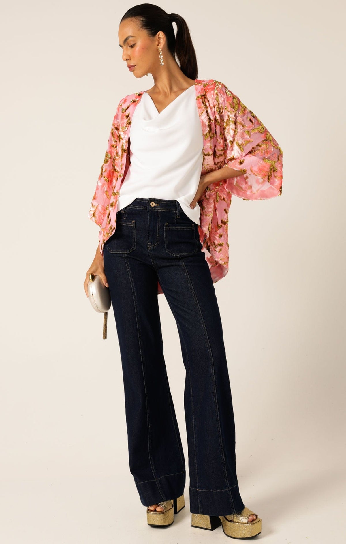 Blossom Kimono Pink Gold by Sacha Drake - image 3