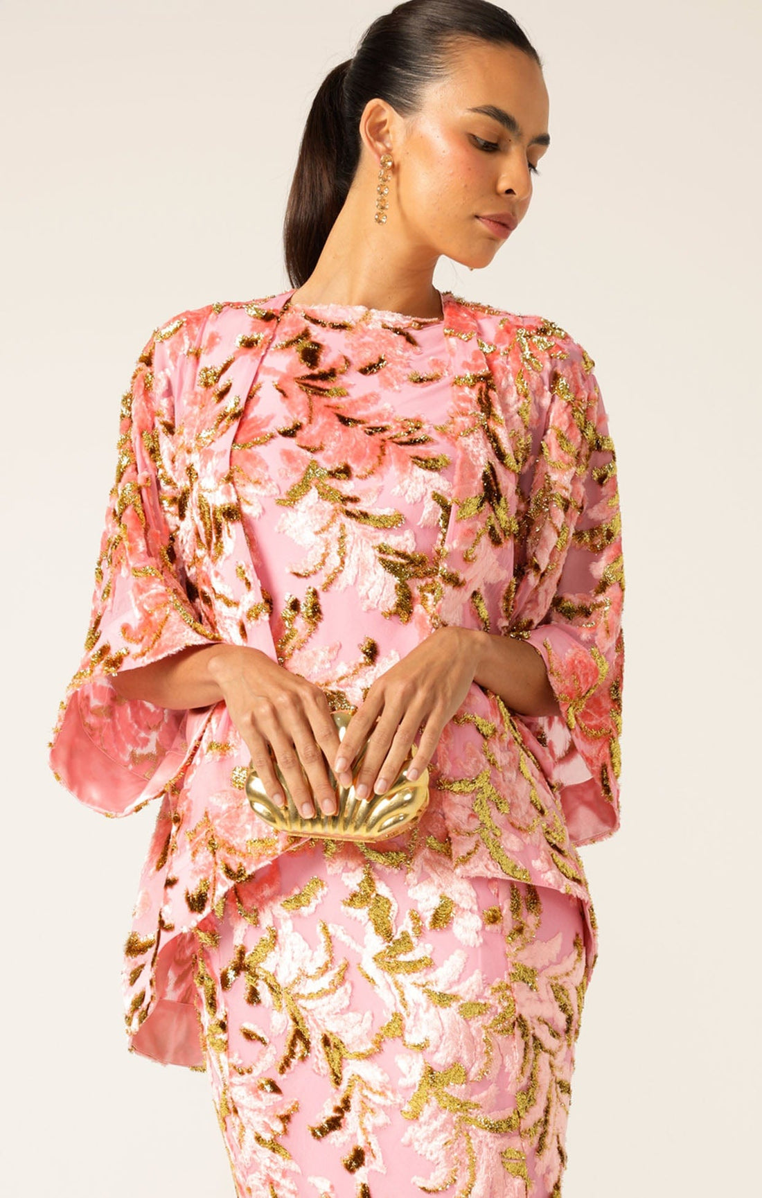 Blossom Kimono Pink Gold by Sacha Drake