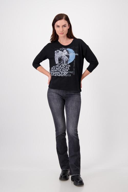 Monari T-Shirt Woman + Lion Head | Designer Graphic Tee