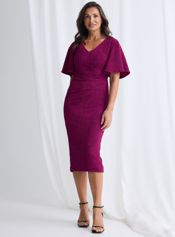 Elegant Rose Midi Dress | Chic Women’s Fashion Australia