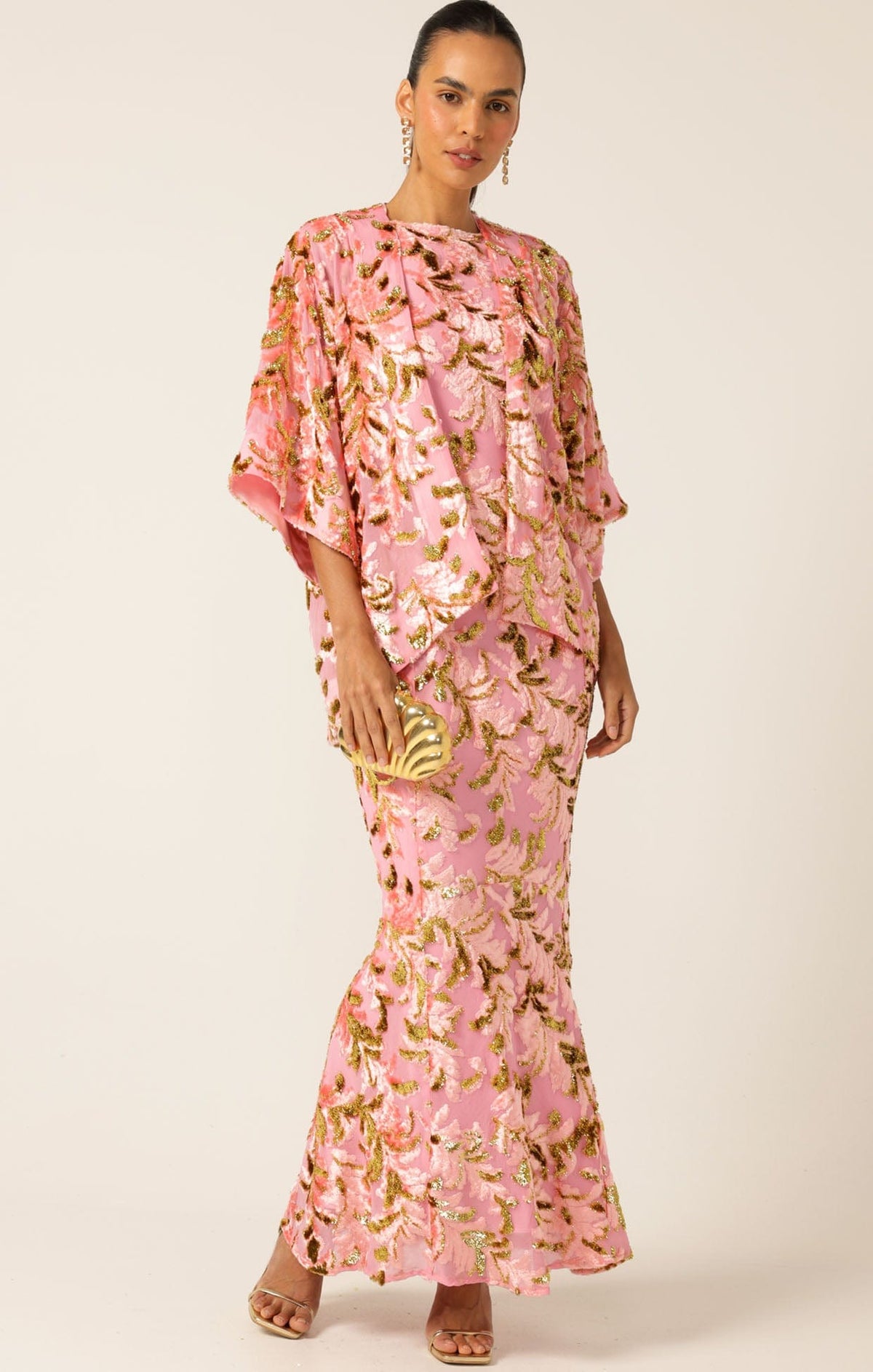 Heavenly Heights Maxi Dress Pink Gold by Sacha Drake - image 3