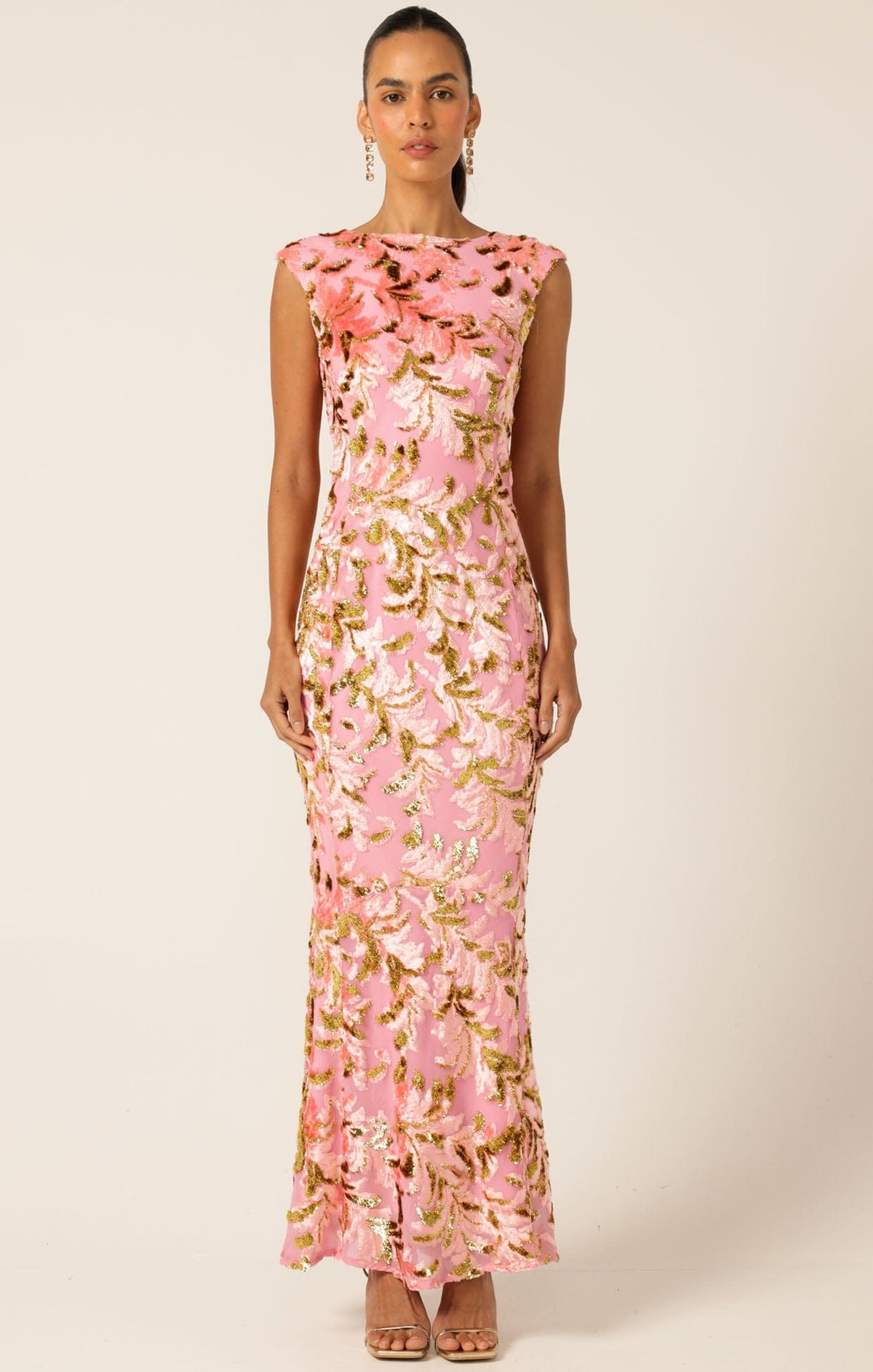 Heavenly Heights Maxi Dress Pink Gold by Sacha Drake - image 6