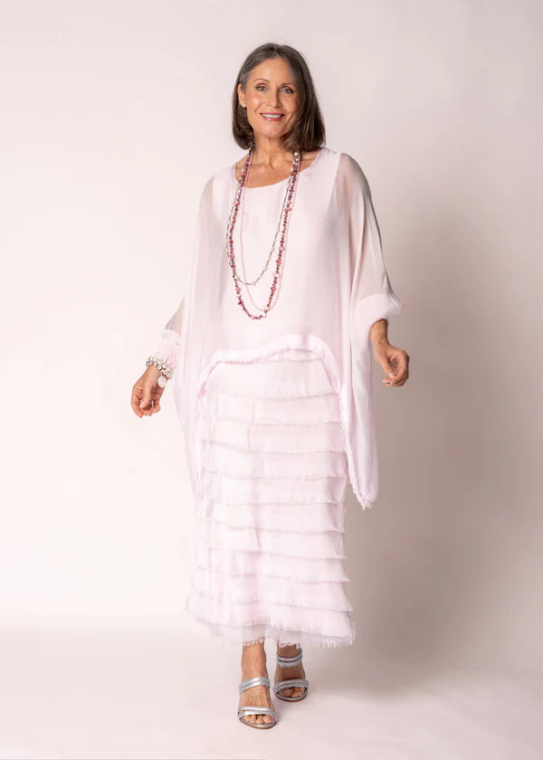 Netty pink dress full length