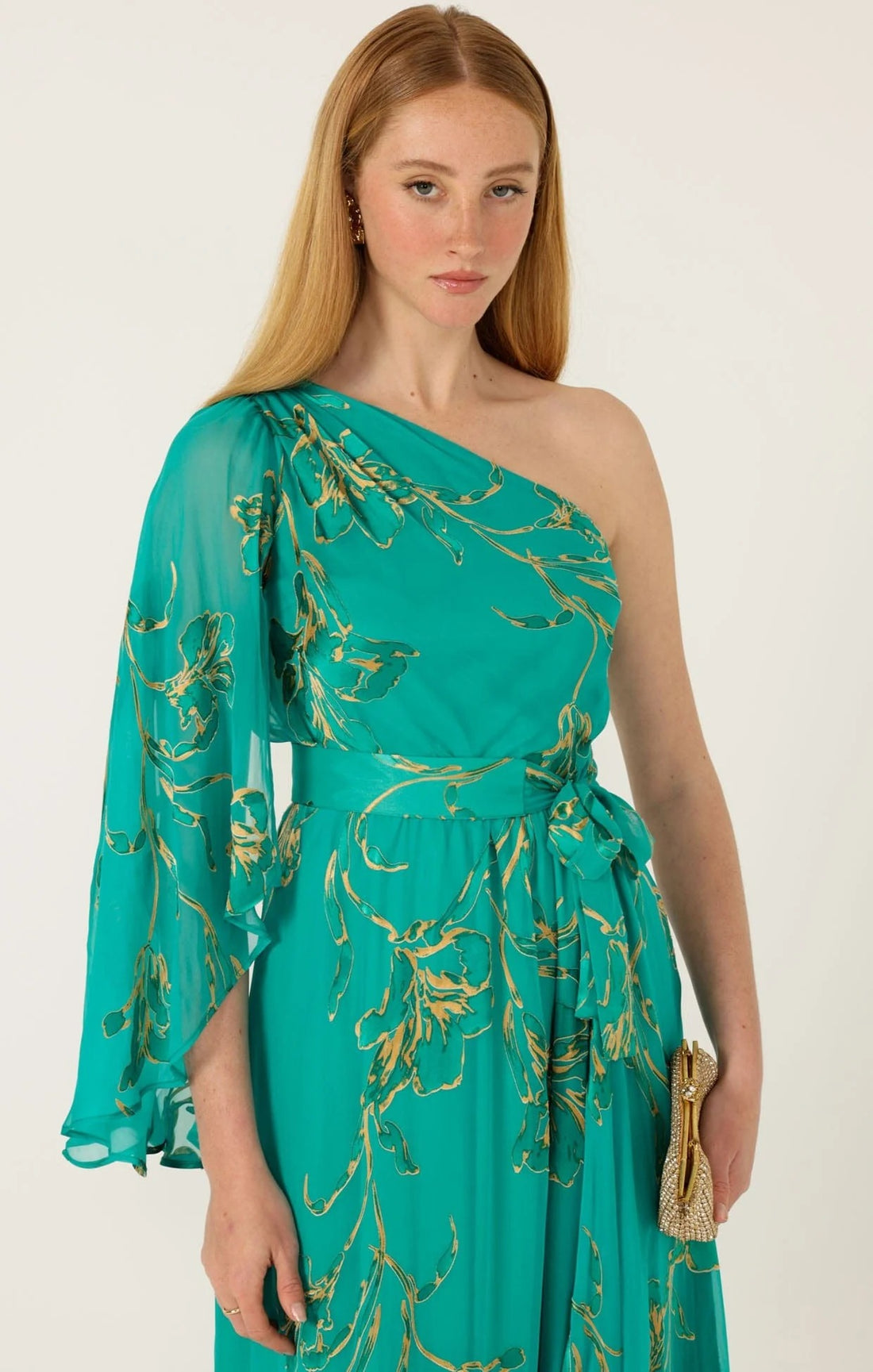 Lorelei Wrap Midi Dress | Jade & Gold Floral Wedding Guest Dress Australia | Showies Boutique Showies Boutique Adelaide Lorelei Wrap Midi Dress | Jade & Gold Floral Wedding Guest Dress Australia | Showies Boutique Showies Boutique Adelaide