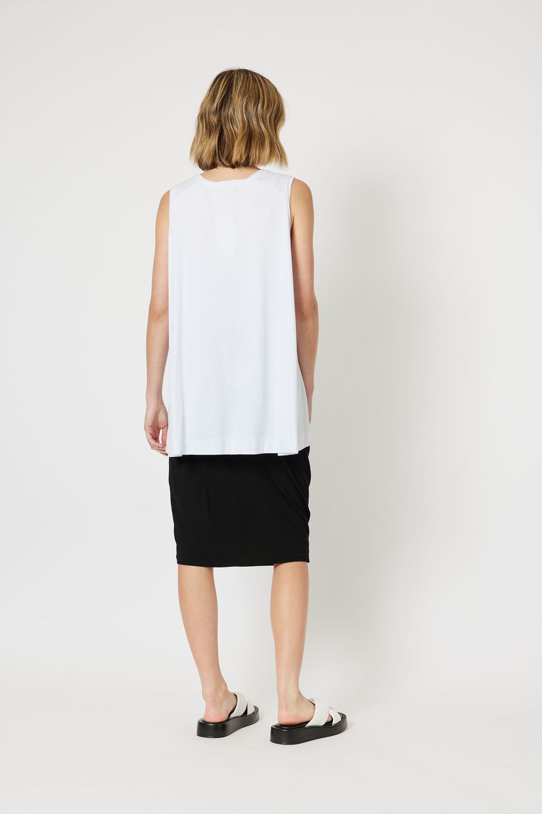 Cruise Jersey Tank Top | Stretch Viscose Sleeveless Top